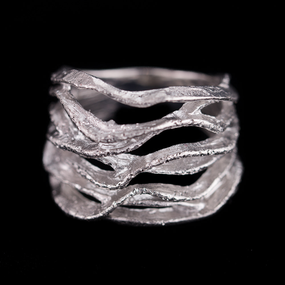 Magnificent ring from sterling silver