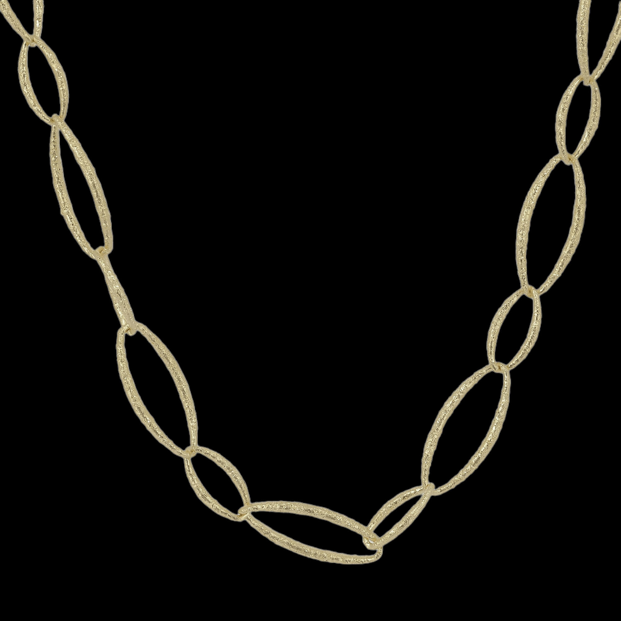 Long gold plated and beautiful link chain