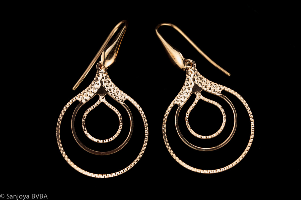 Ornate rose earrings