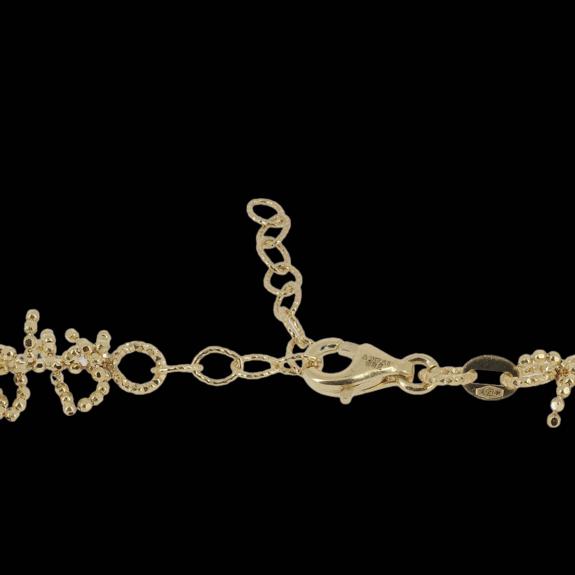 Breiteres Armband mit raffinierten Zweigen aus 18-karätigem Gold