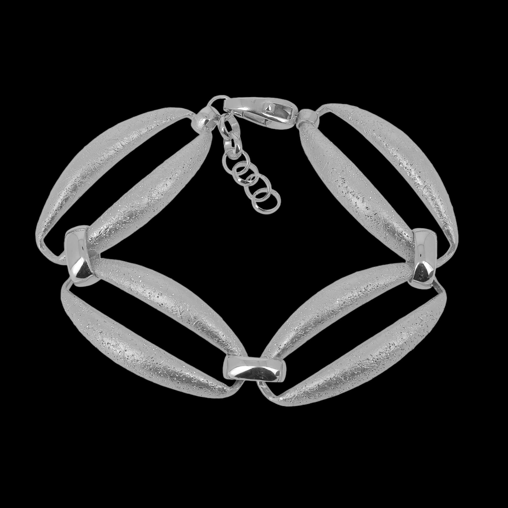 Schönes silber- und ovales Schalterarmband