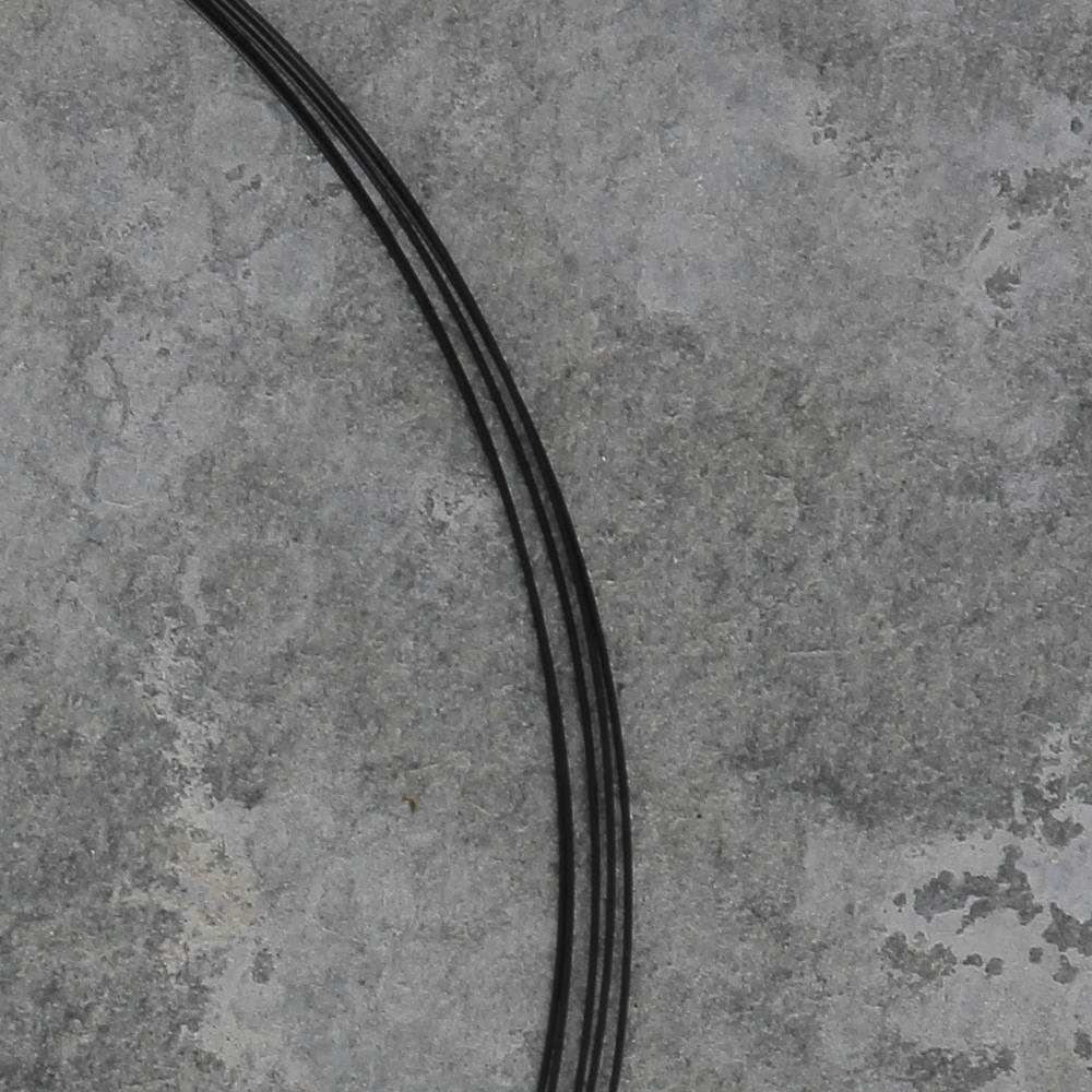 Black-colored steel chain with 5 rows