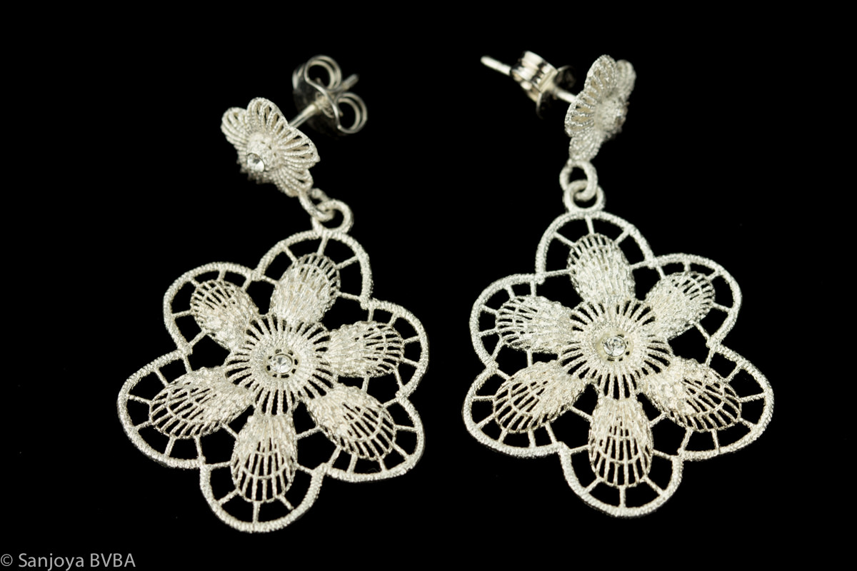 Hand crafted silver earrings