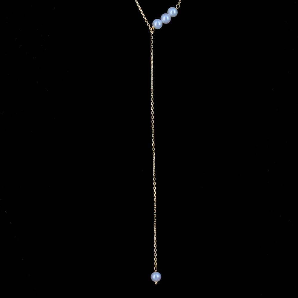 Piercing yellow gold necklace 18Kt with some gems