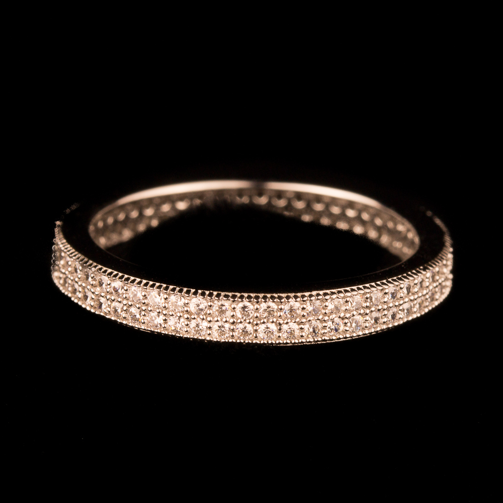 OX0413071R - Charmante rosé ring met zirkonia