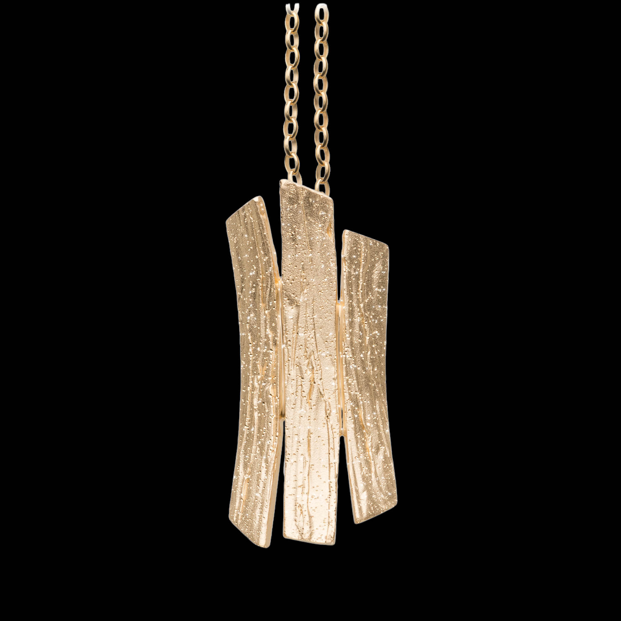 Beautiful gilded bars pendant