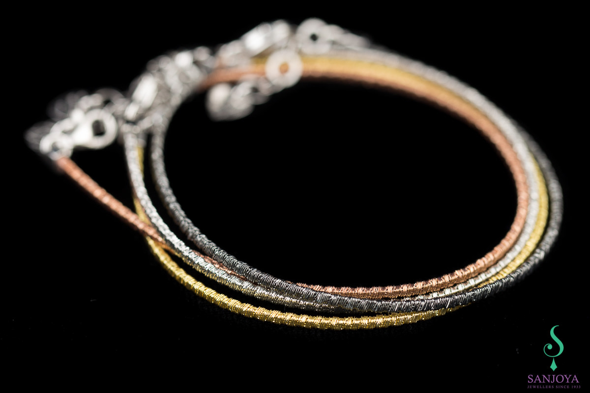 Verfijnde rosé armband van sterling zilver, 2mm