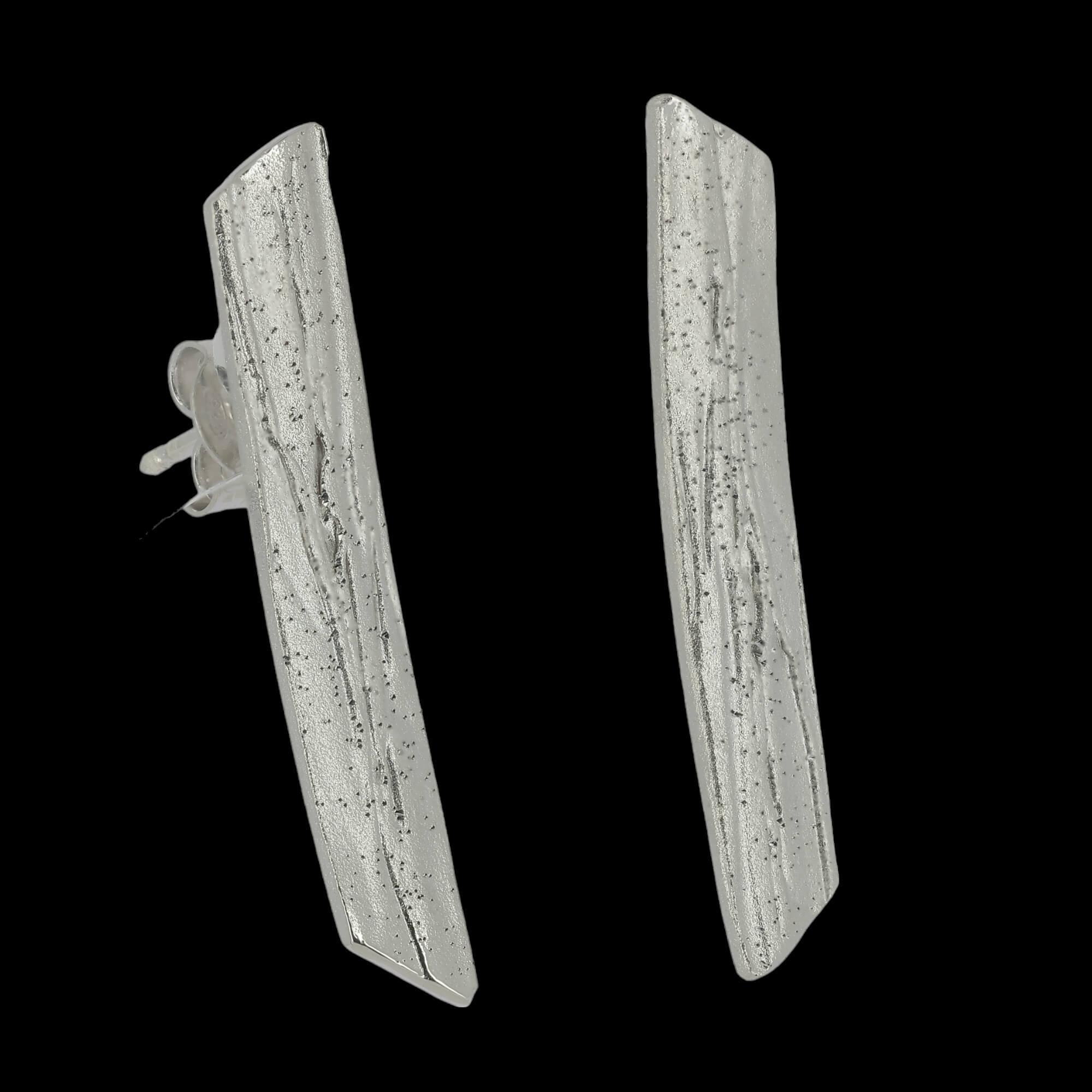 Beautiful silver bars earrings