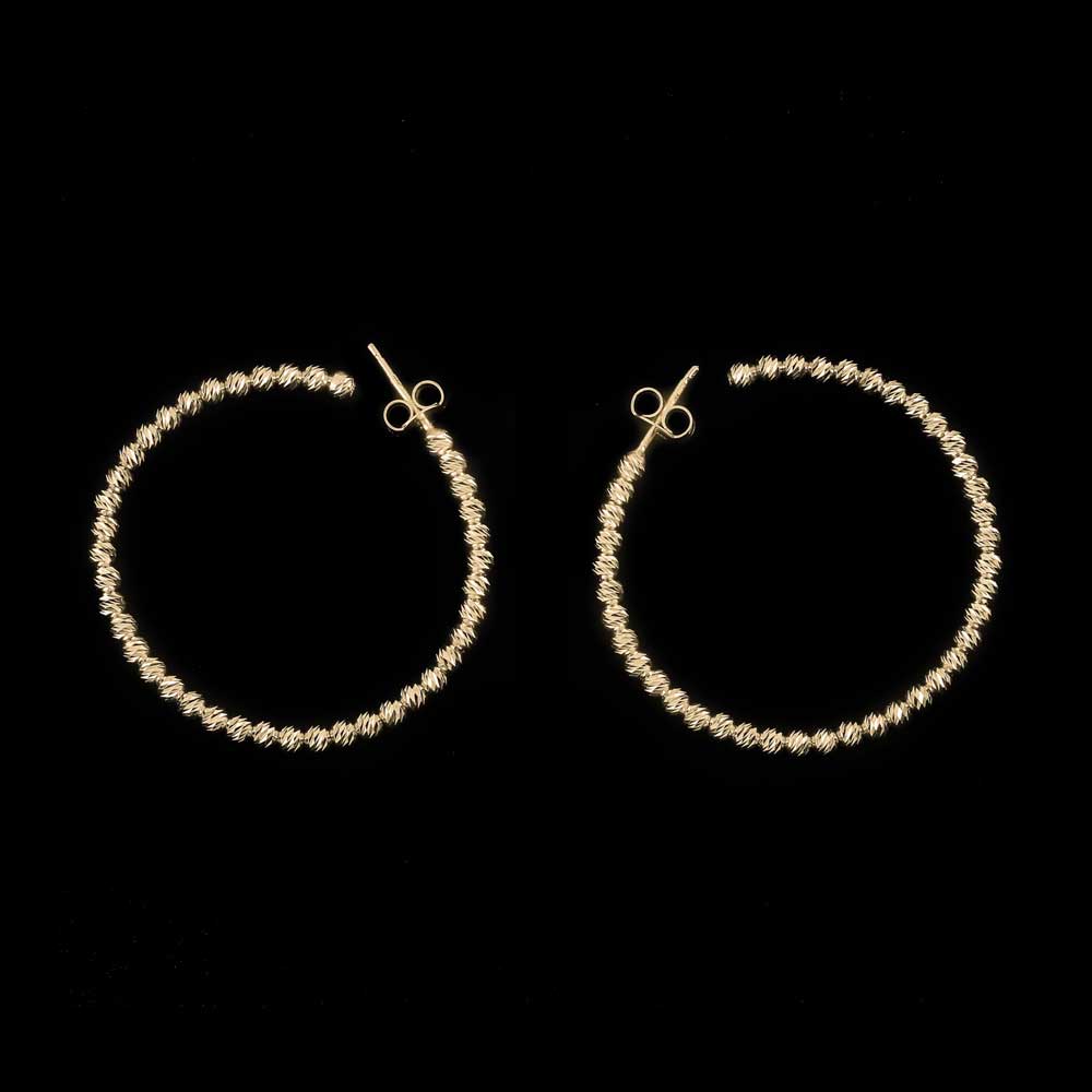 Gilded and gorgeous big hoops