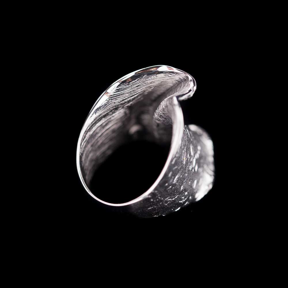 PRE1118014.58 - Chique zilveren ring, mat en gepolijst/ smallere versie