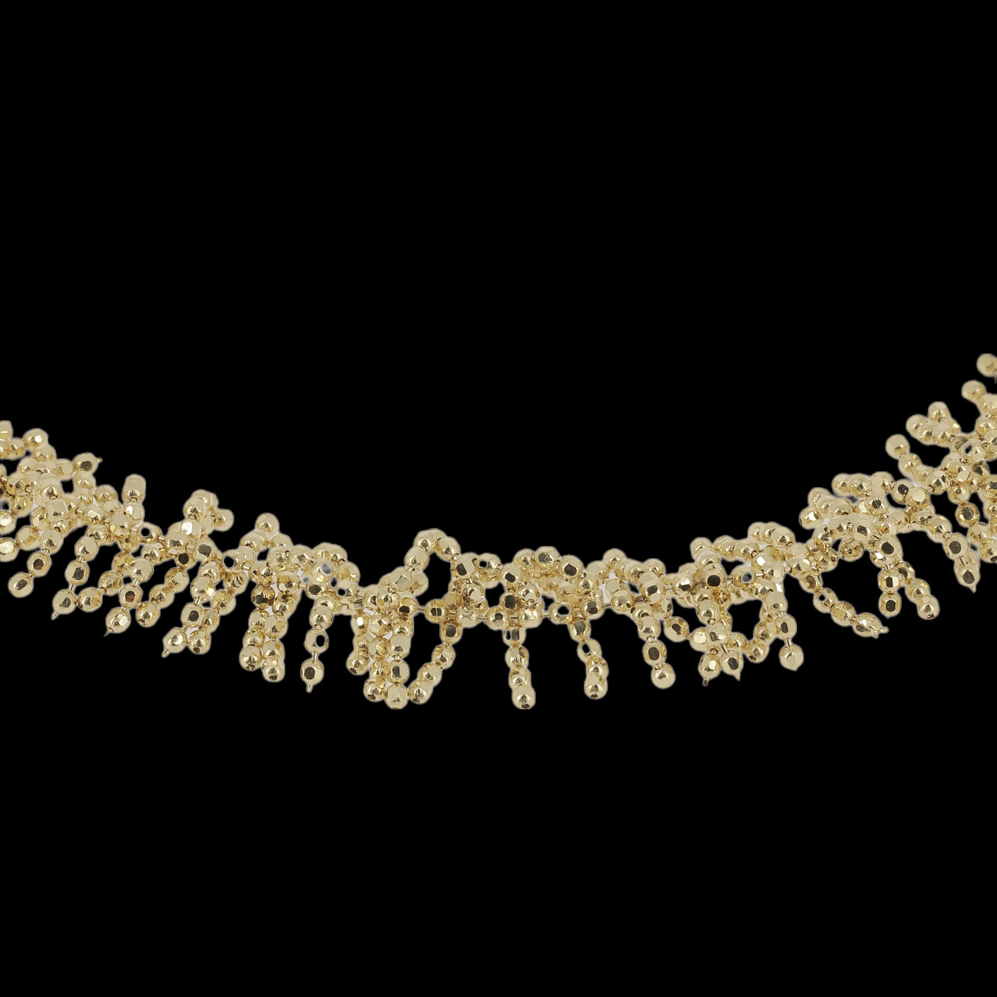 Wider bracelet with refined branches of 18ct gold