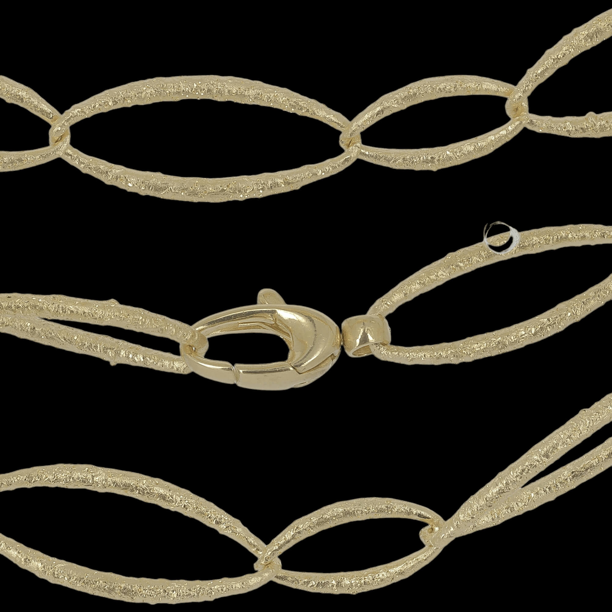 Long gold plated and beautiful link chain