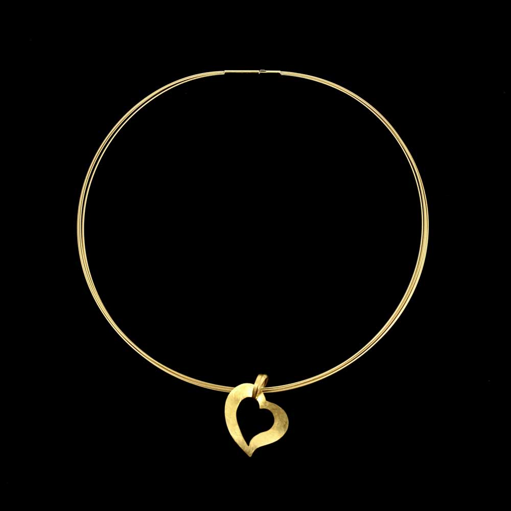 Edited open heart 9Kt gold