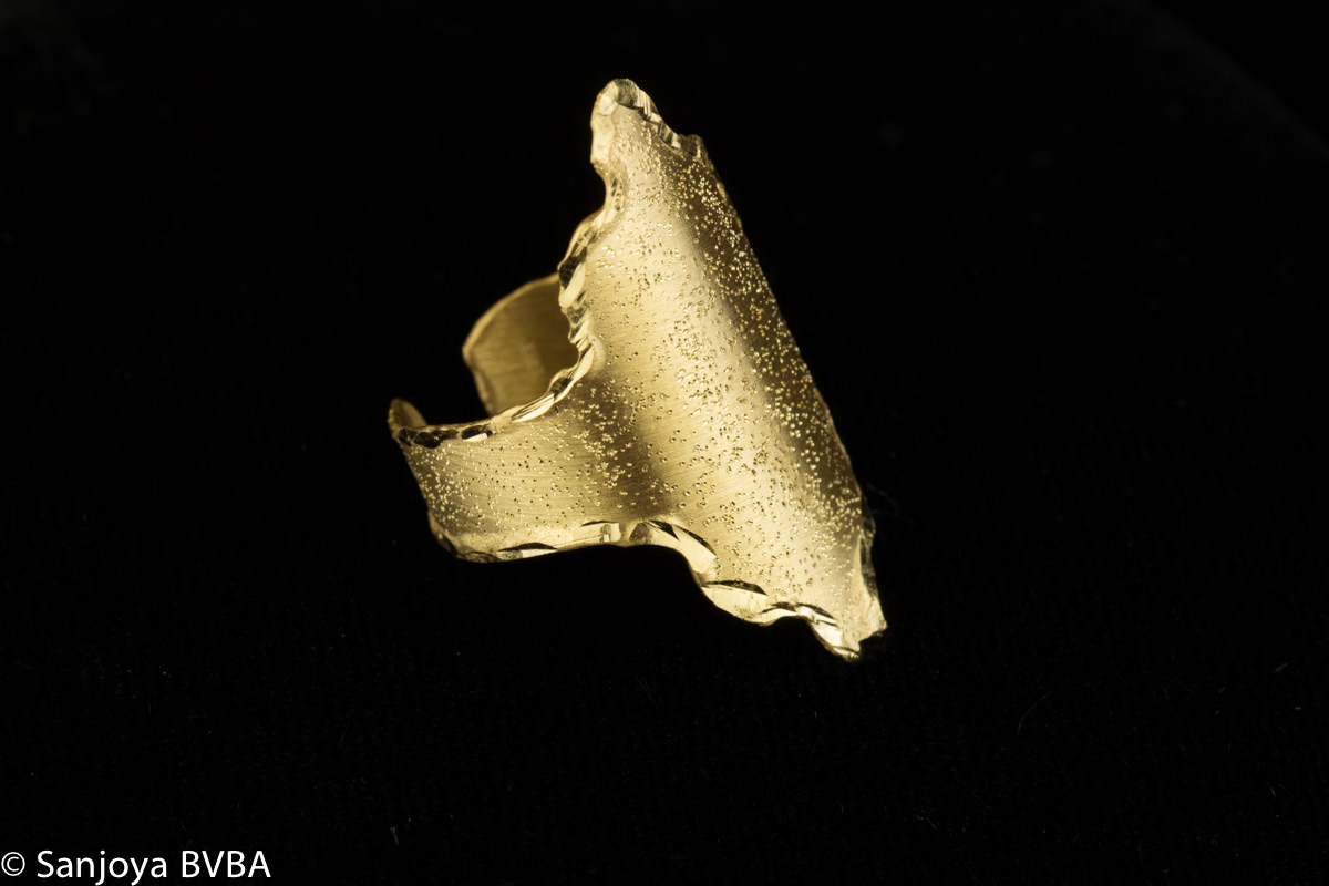 SC0114007 - Vergulde puntige ring