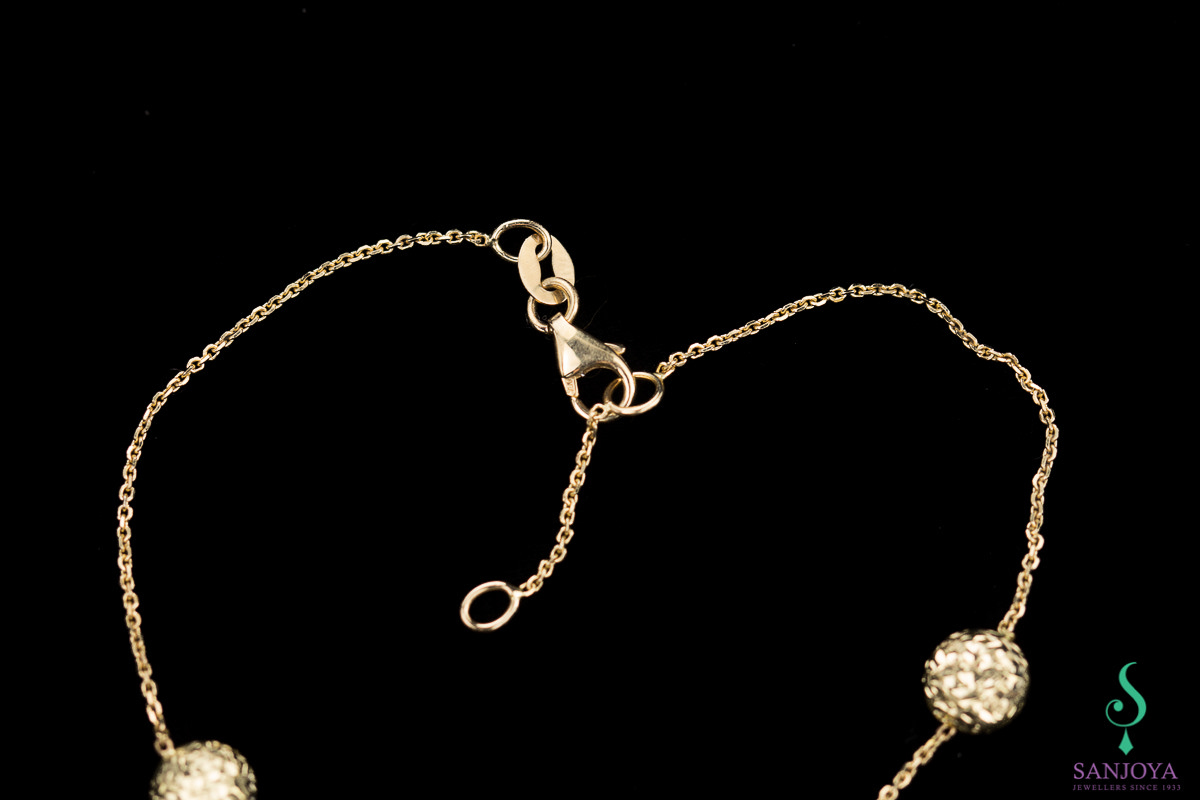 PA0319002 - Gouden armbandje van 18Kt met schitterende versiering