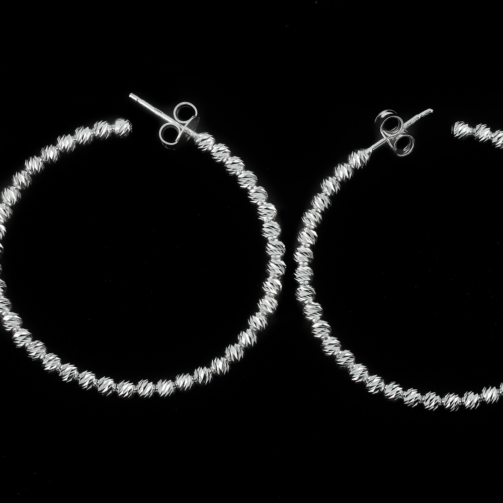 Silver and gorgeous big hoops