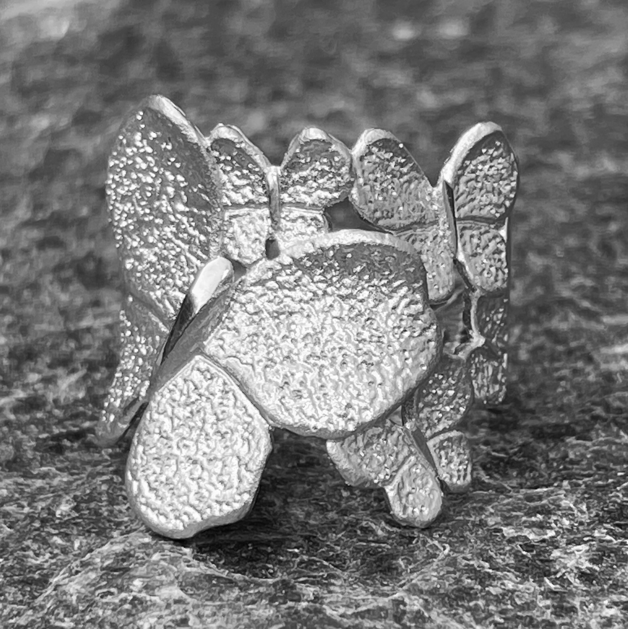 Smaller silver butterfly ring