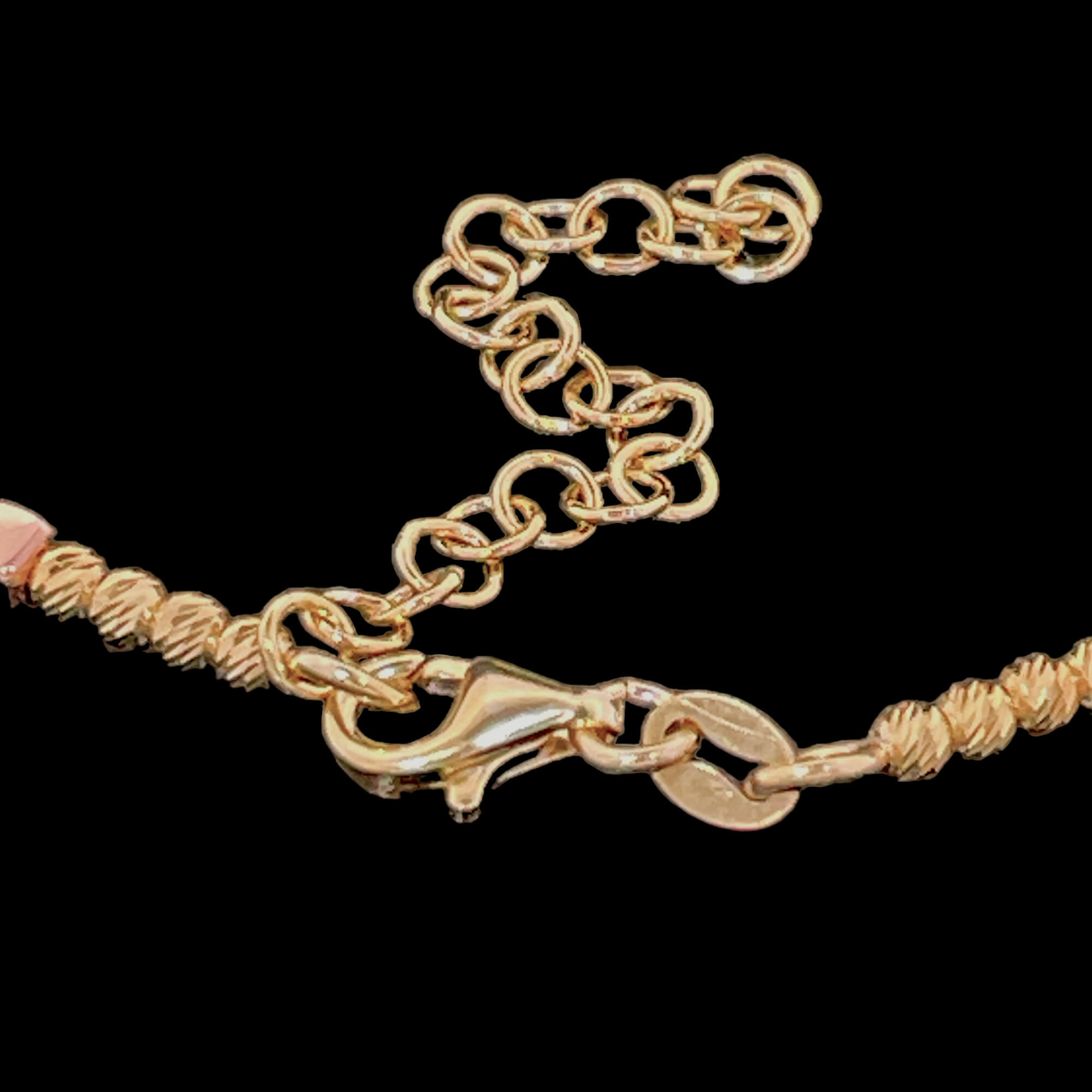 Dreifarbiges Armband, 3 mm Perlen mit Verzierung