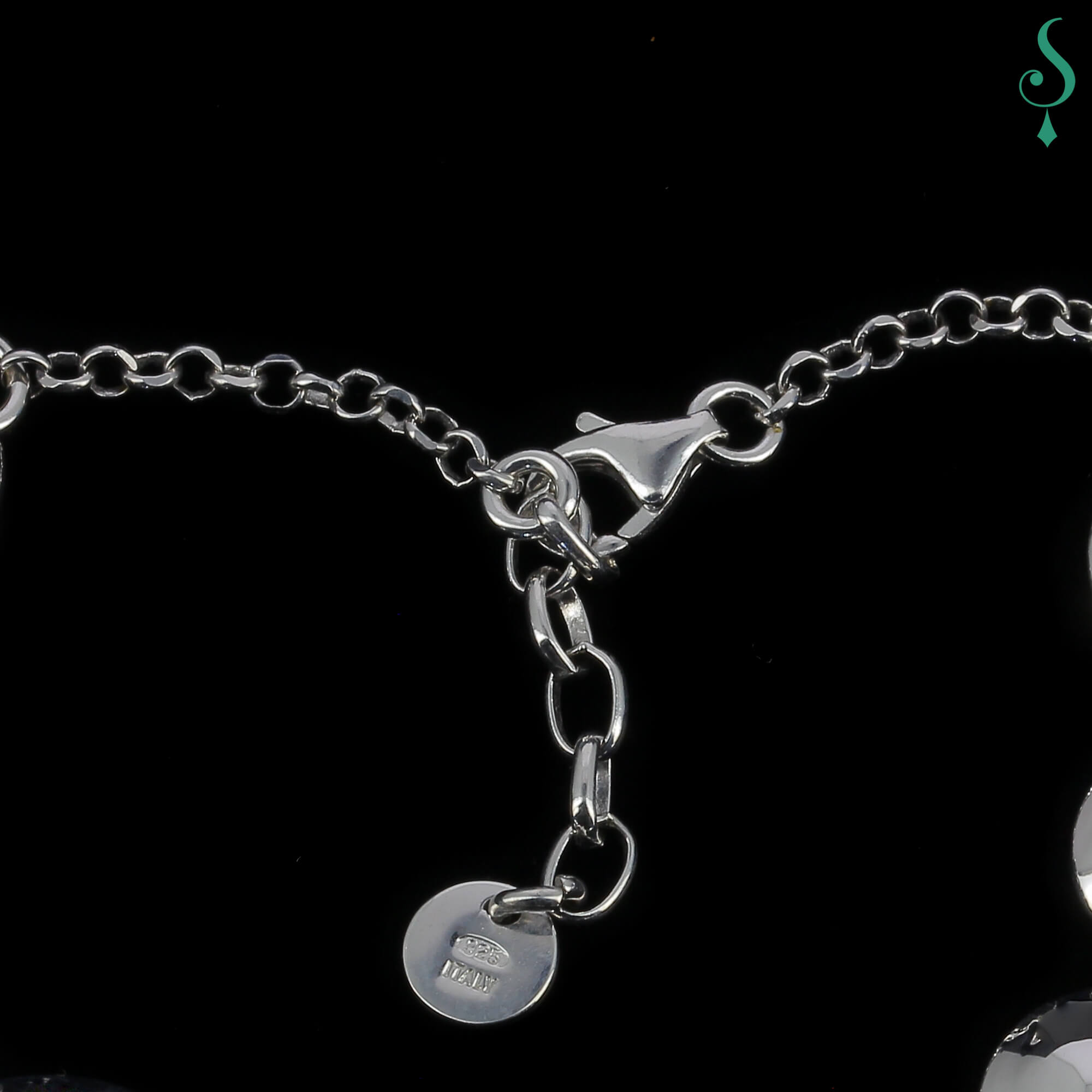 CR0417005 - Schitterende zilveren armband met bolletjes