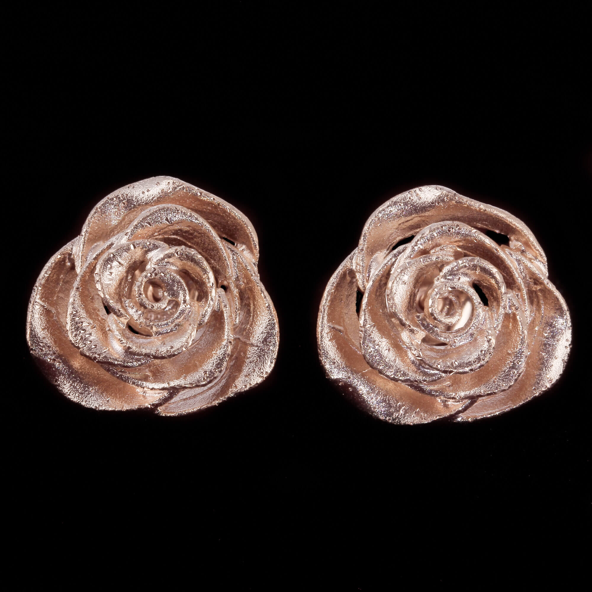 Small and beautiful rose flower earrings