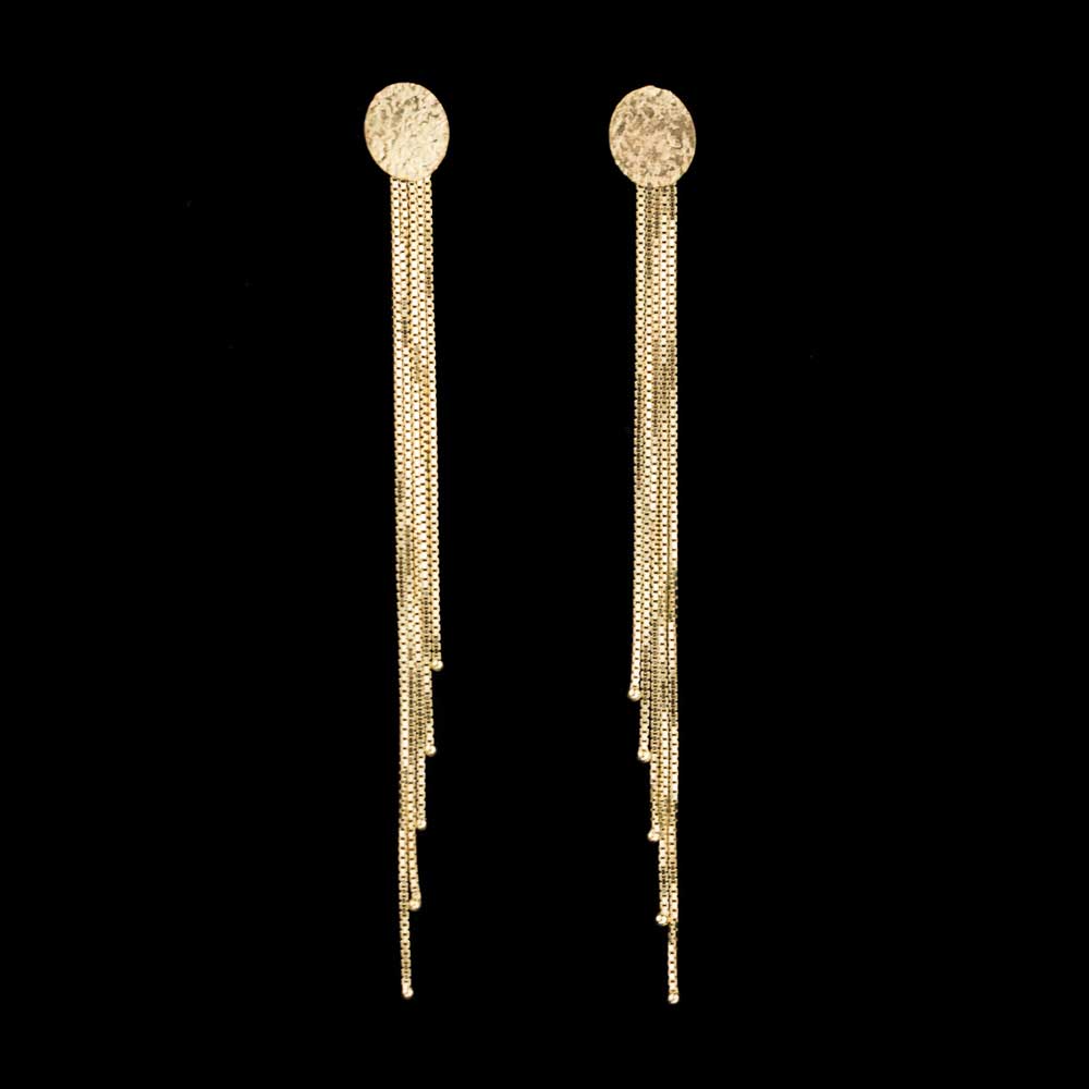 Sanjoya gold plated and long earrings