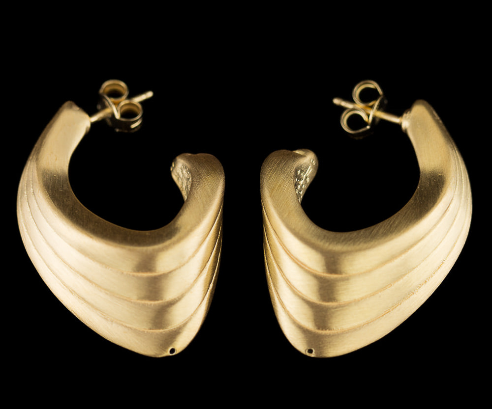 Crafted Gold Plated Creoles