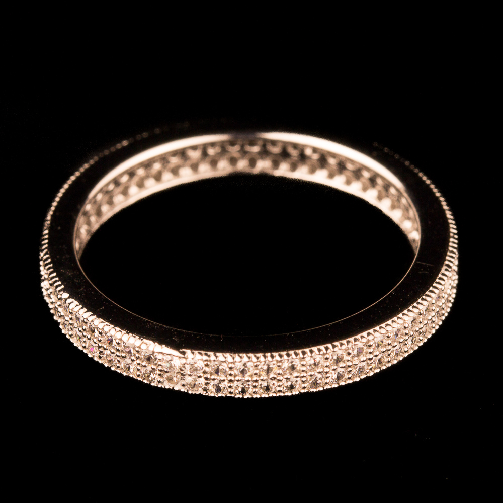 OX0413071R - Charmante rosé ring met zirkonia