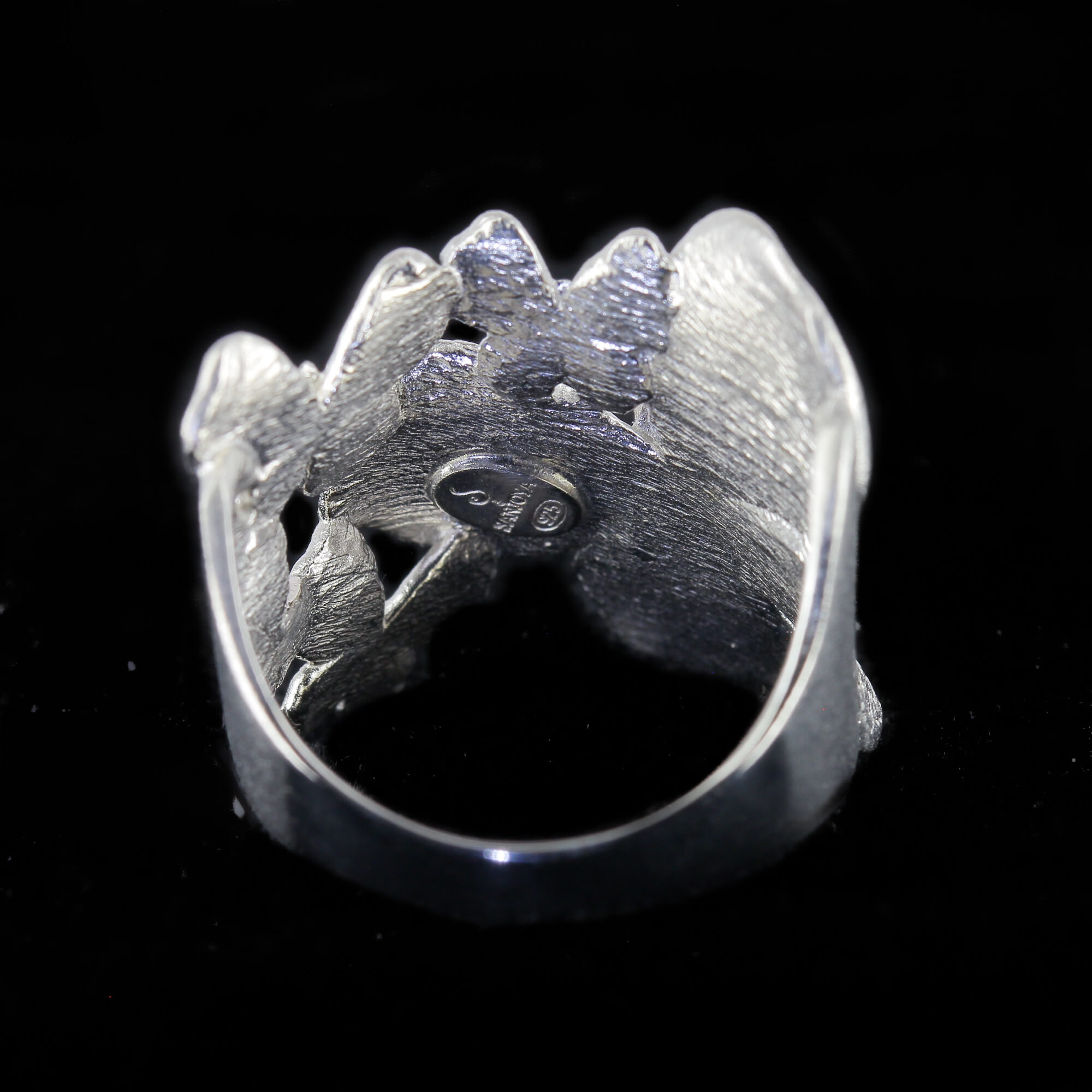 Smaller silver butterfly ring