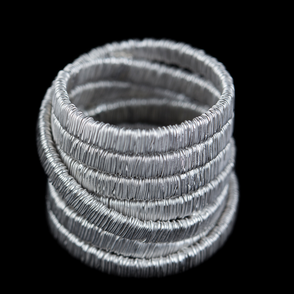 OX0913004 - Brede ring, mat zilver, Grieks design