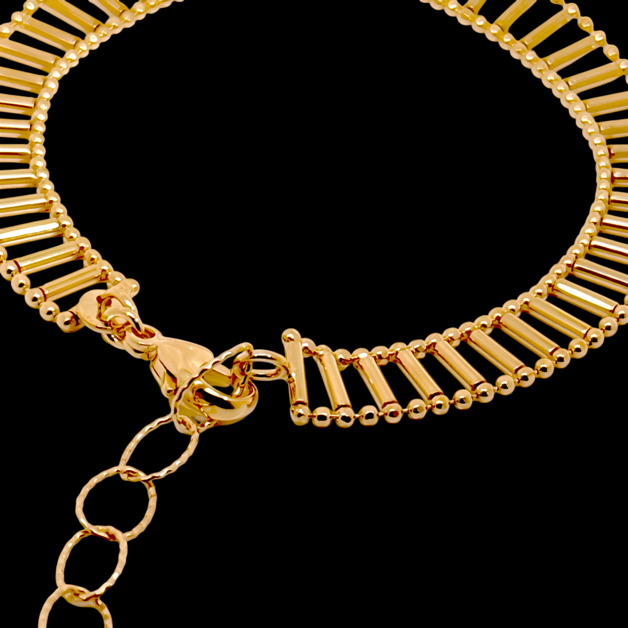 Bracelet barre plaqué or et élégant