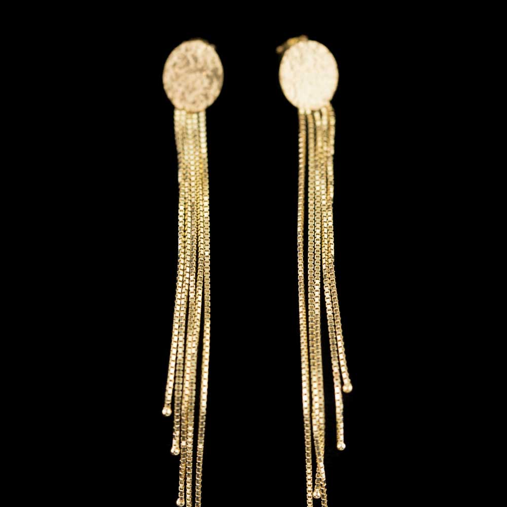 Sanjoya gold plated and long earrings