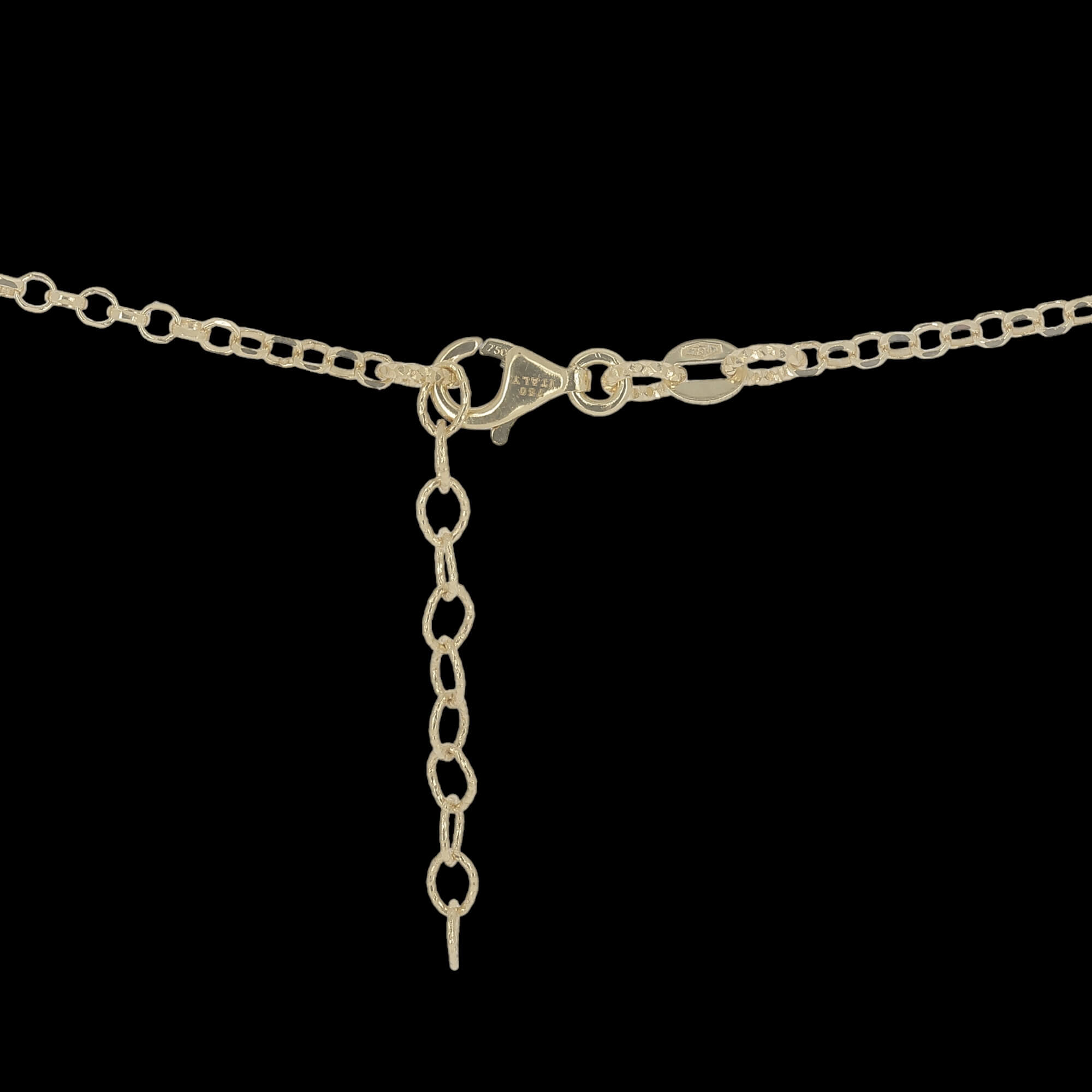 Chic round necklace with refined branches of 18kt gold