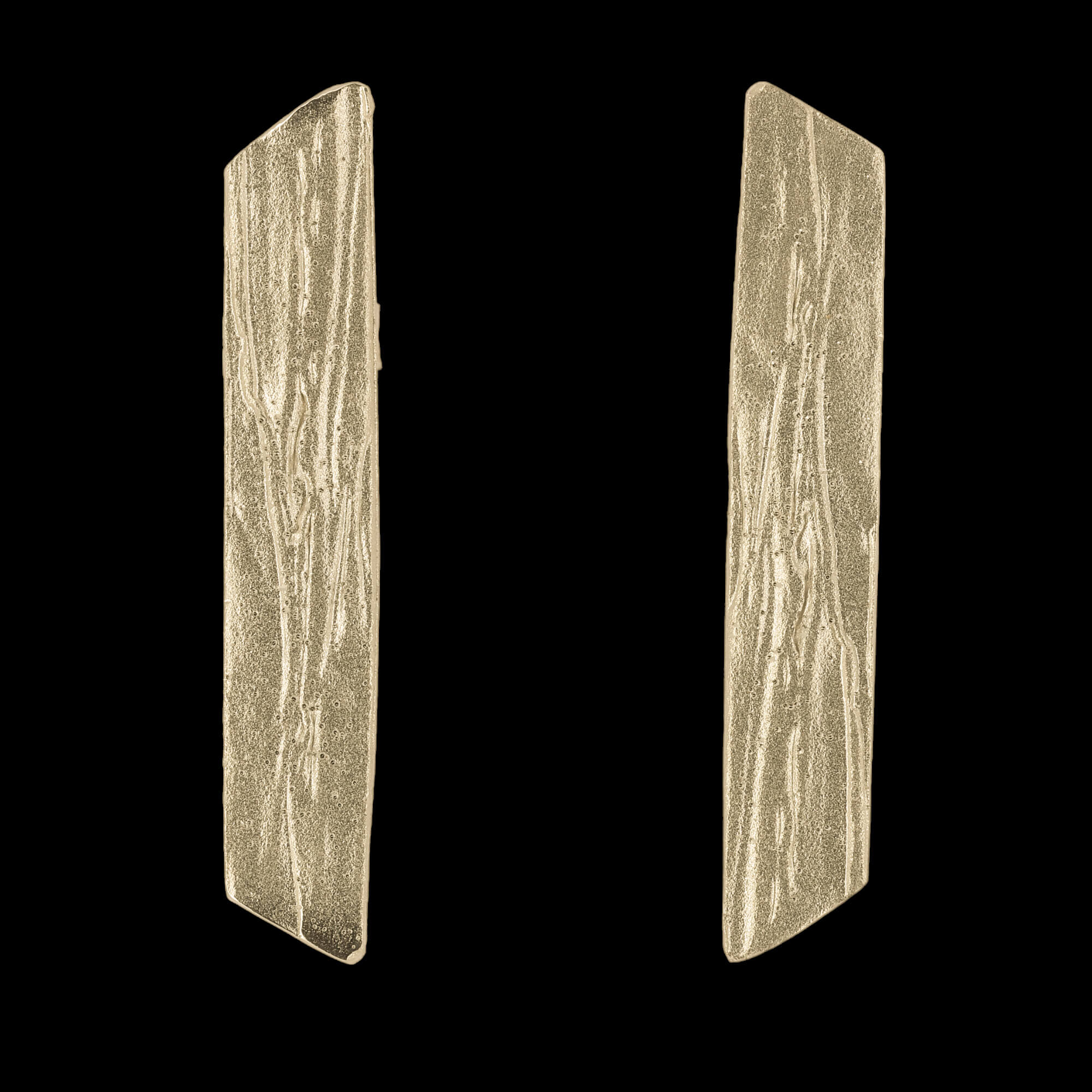 Beautiful gilded bars earrings