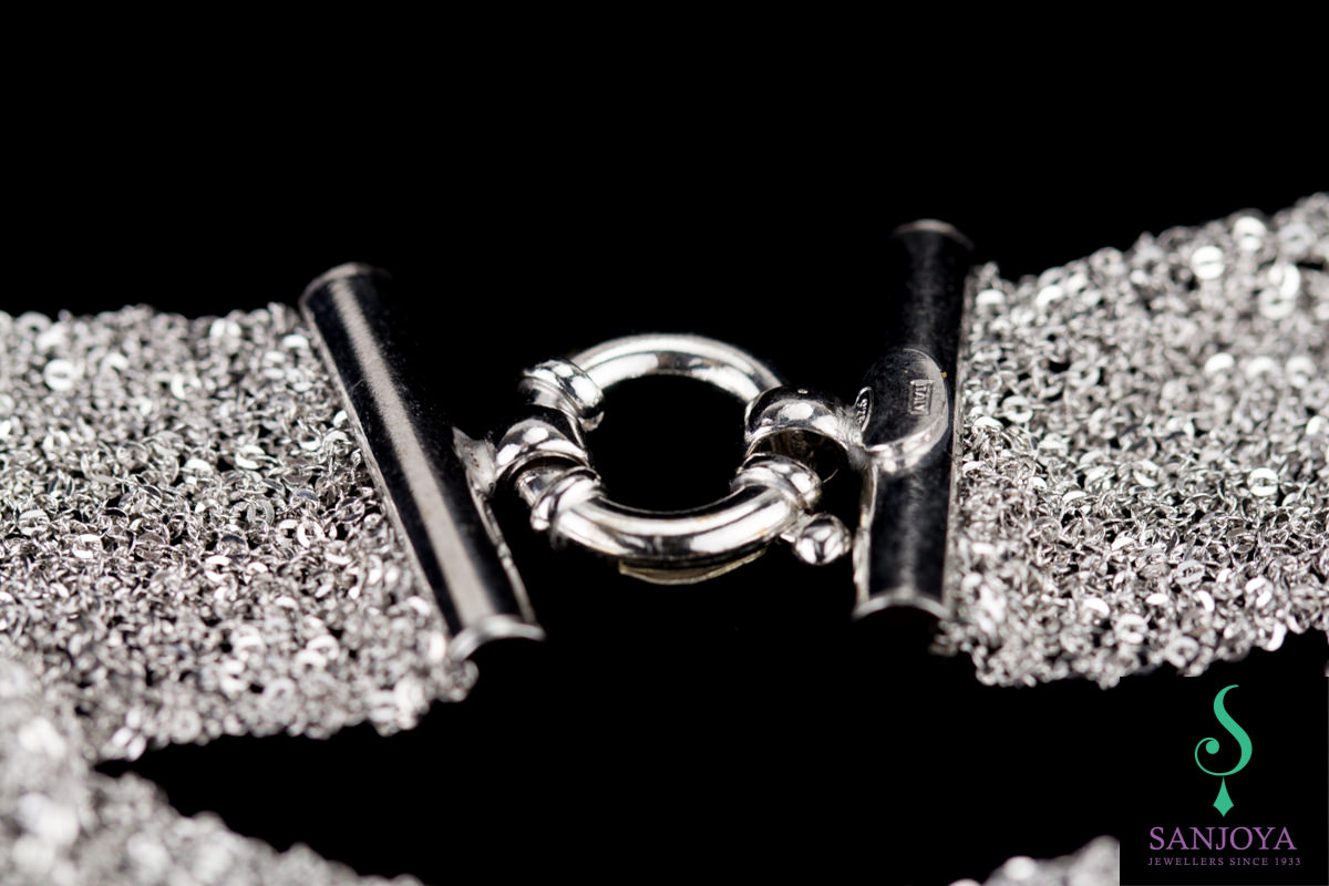 CR0915001 - Zilveren armband van meerdere kettinkjes/brede versie