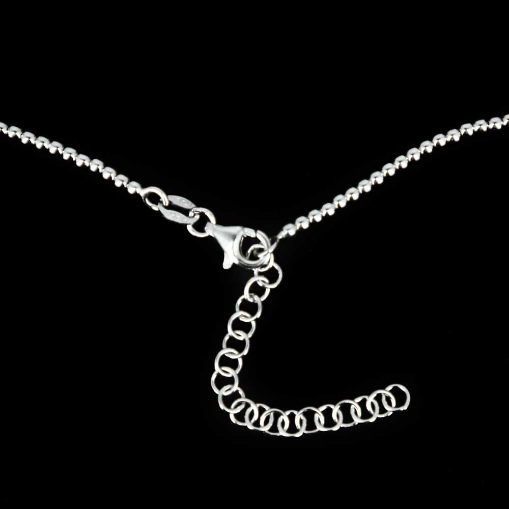 Silver matt ball chain