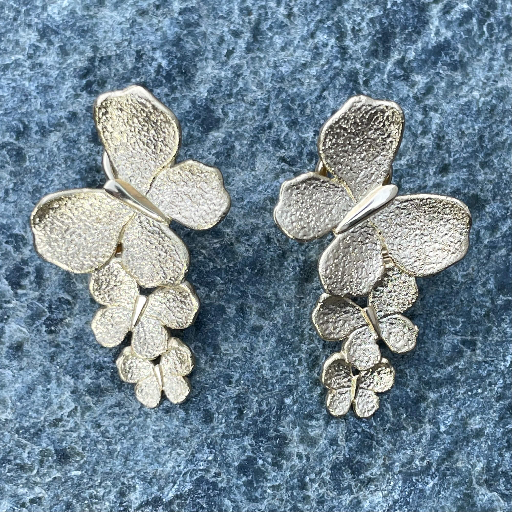 Gold Plated Eye Catcher Butterfly Earrings