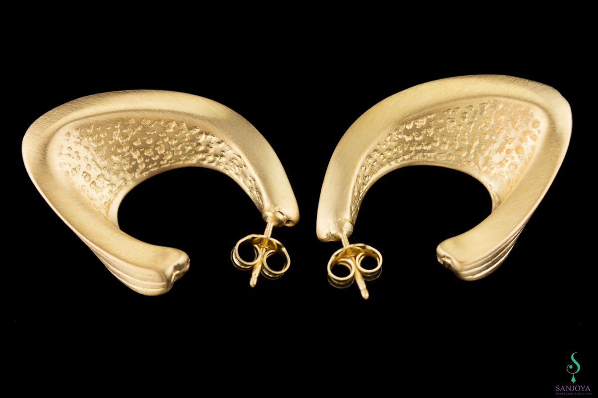 Crafted Gold Plated Creoles