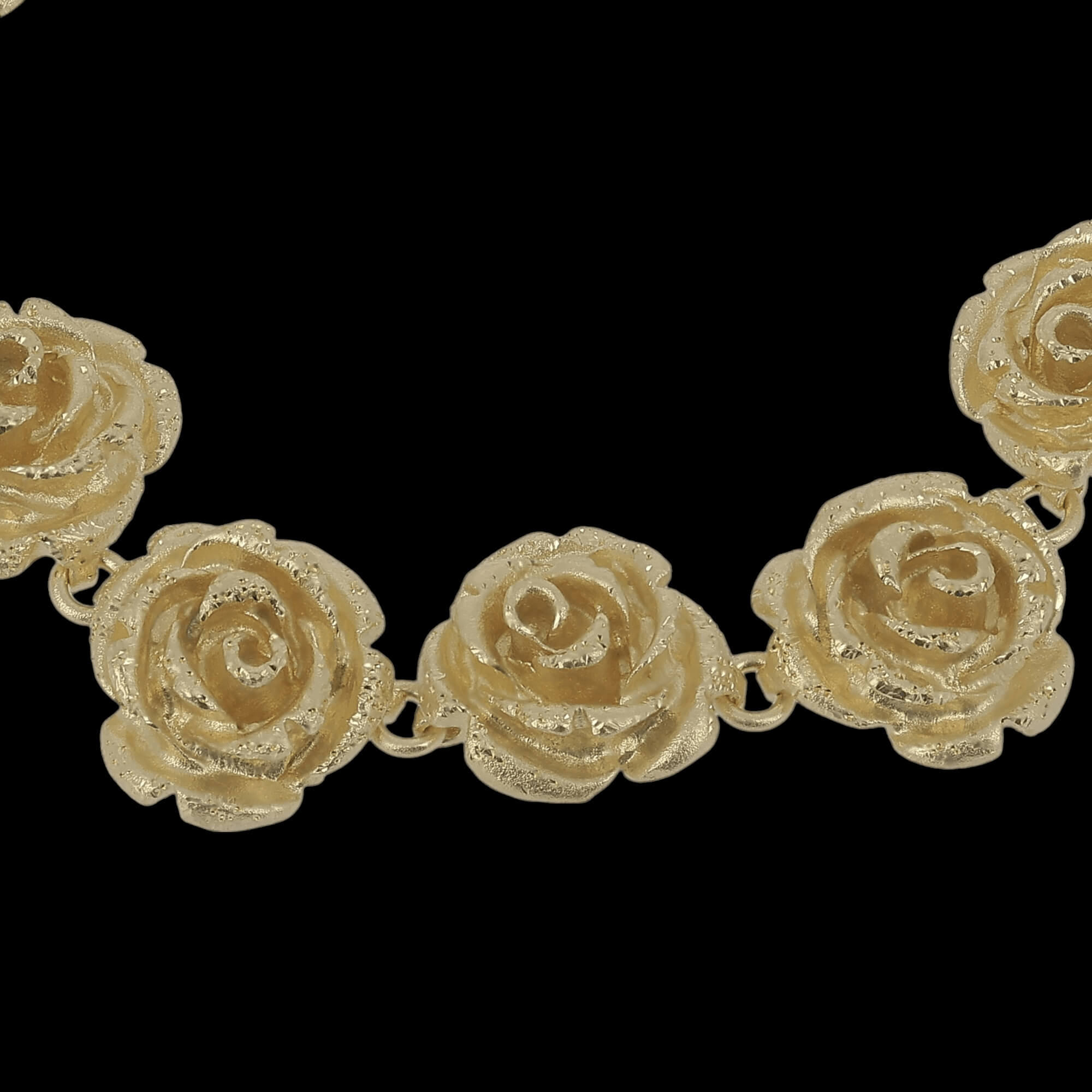 Gilded flowers bracelet