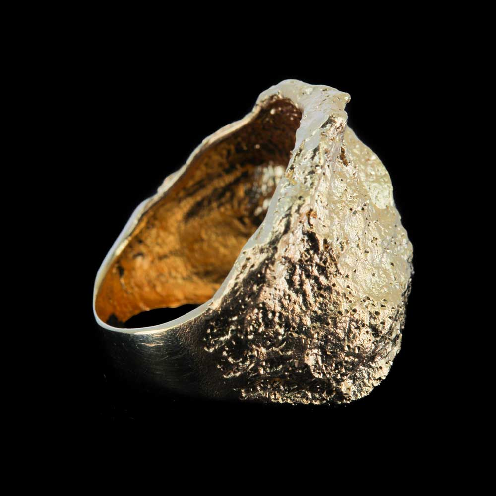 PRE0619005 - Schitterende steenvormige vergulde ring