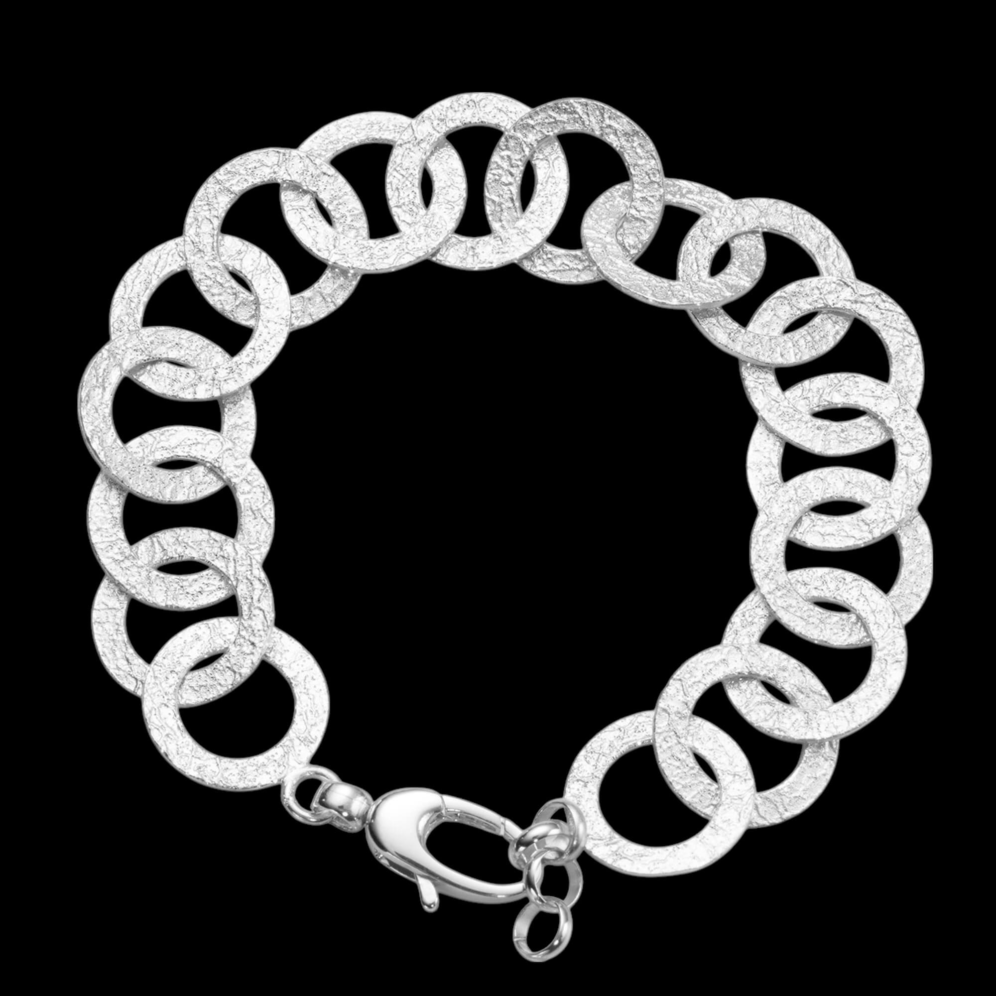 Originele schakelarmband met gediamanteerde rondjes