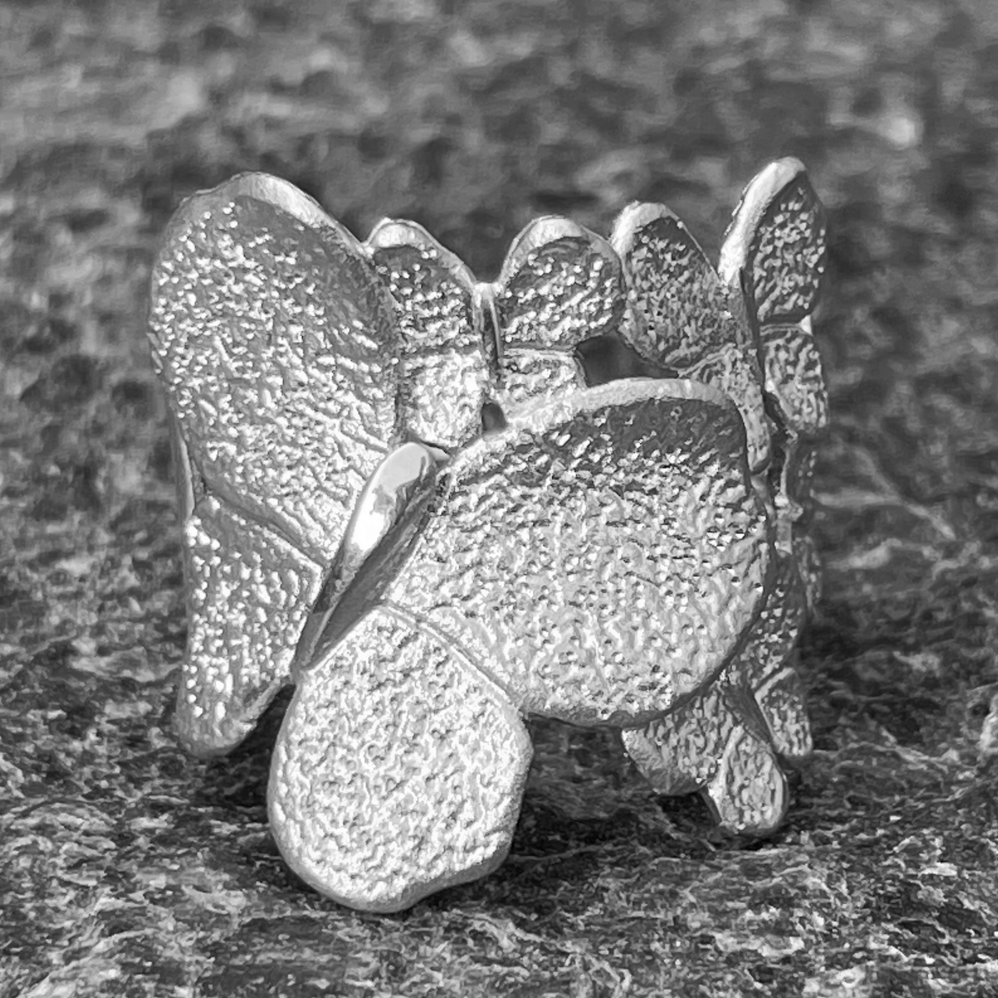 Smaller silver butterfly ring