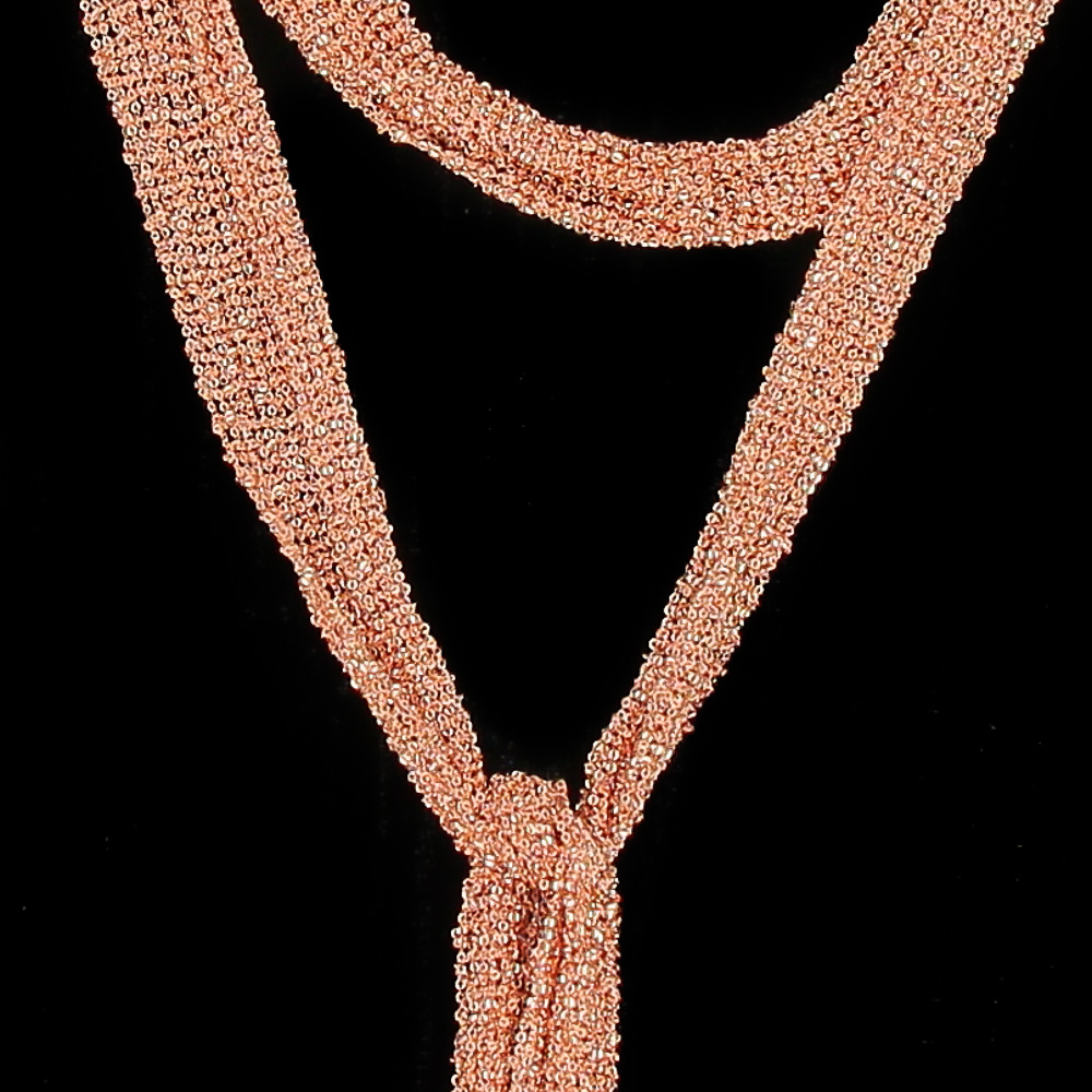 Rose scarf interwoven chains