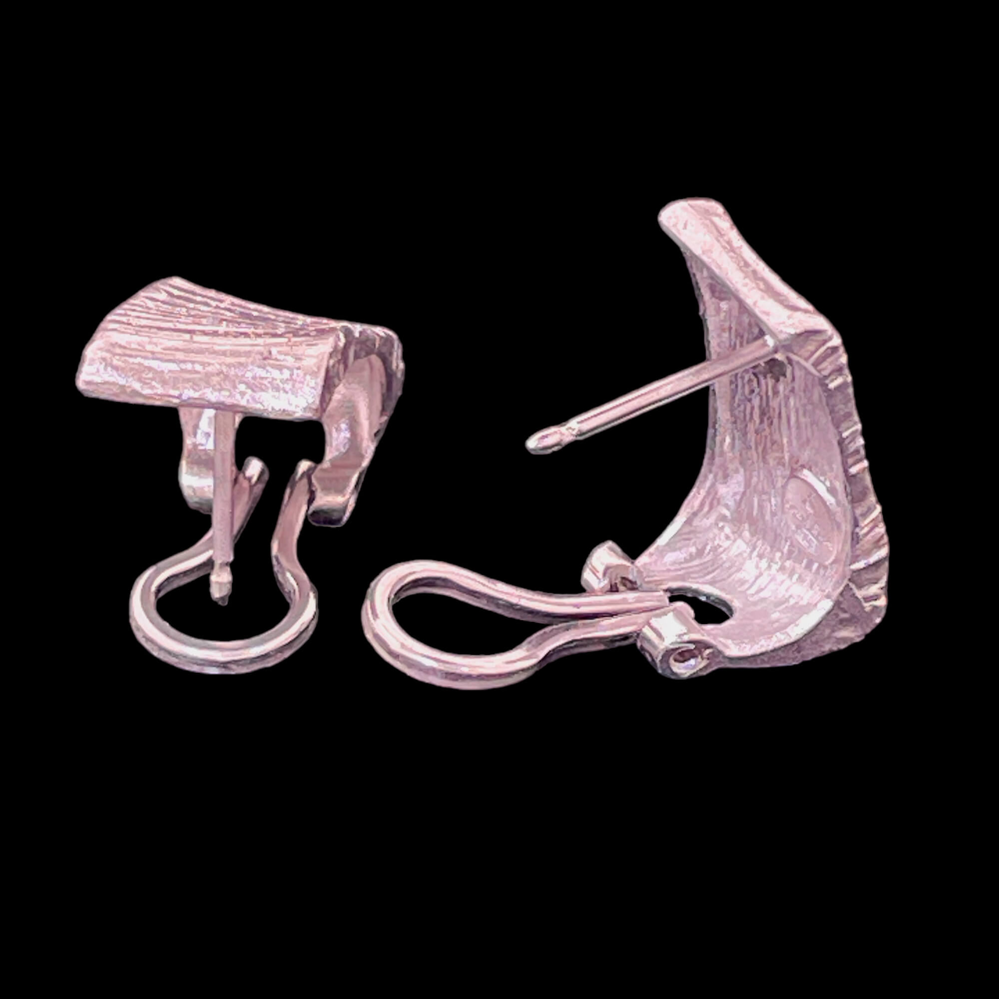 Boucles d'oreilles en argent rectangulaires et belles