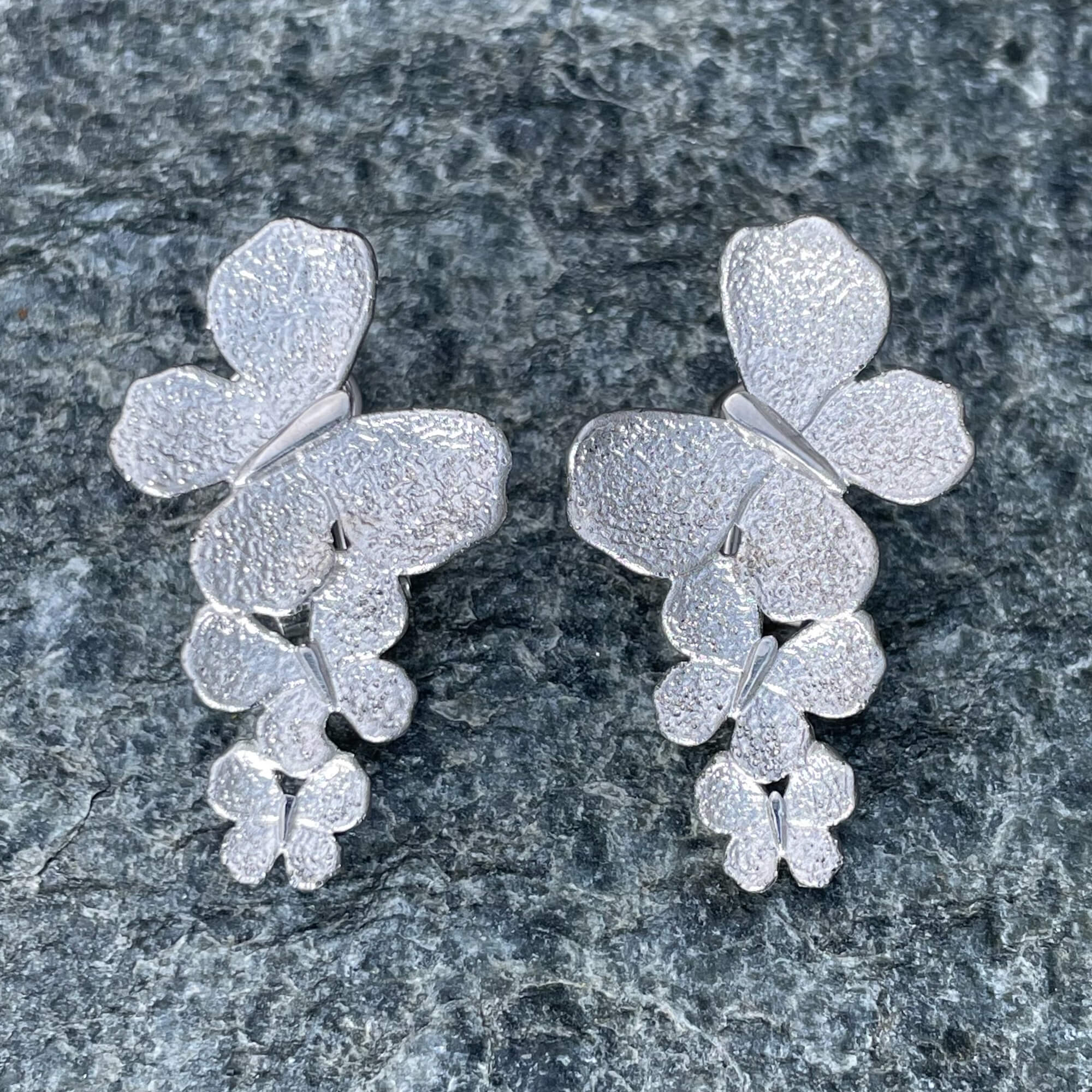 Silver Eye Catcher Butterfly Earrings