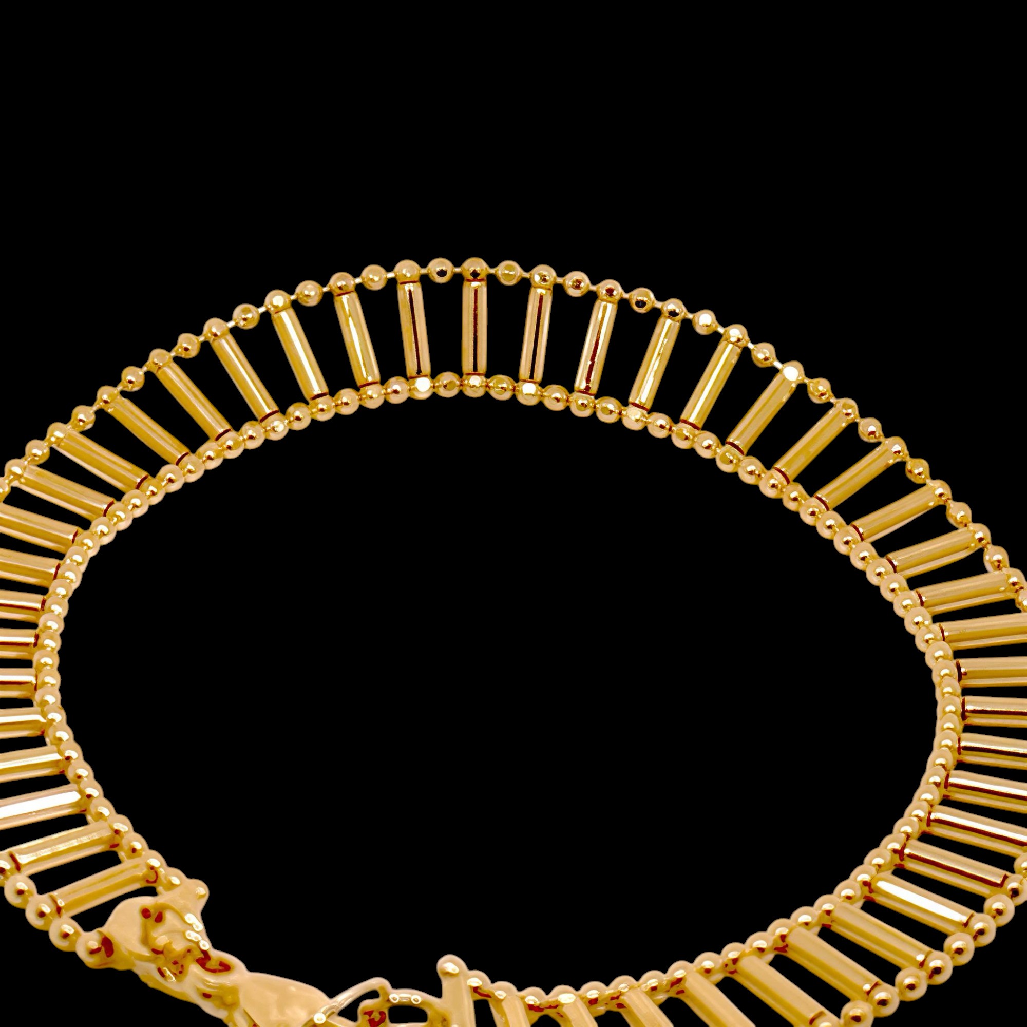 Bracelet barre plaqué or et élégant