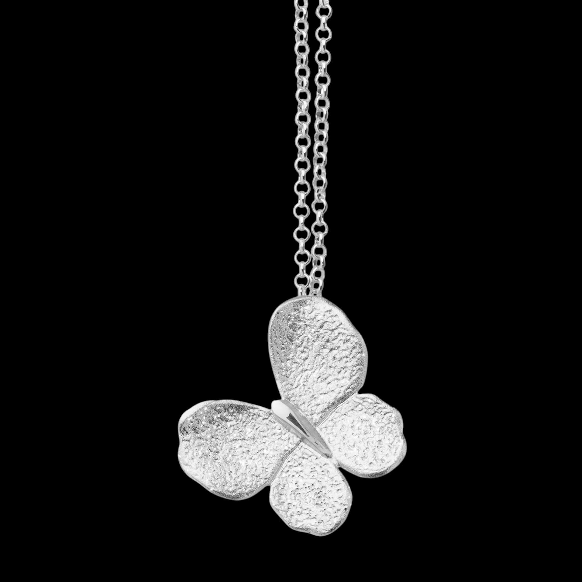 Silver Mini Butterfly Pendant, with Chain