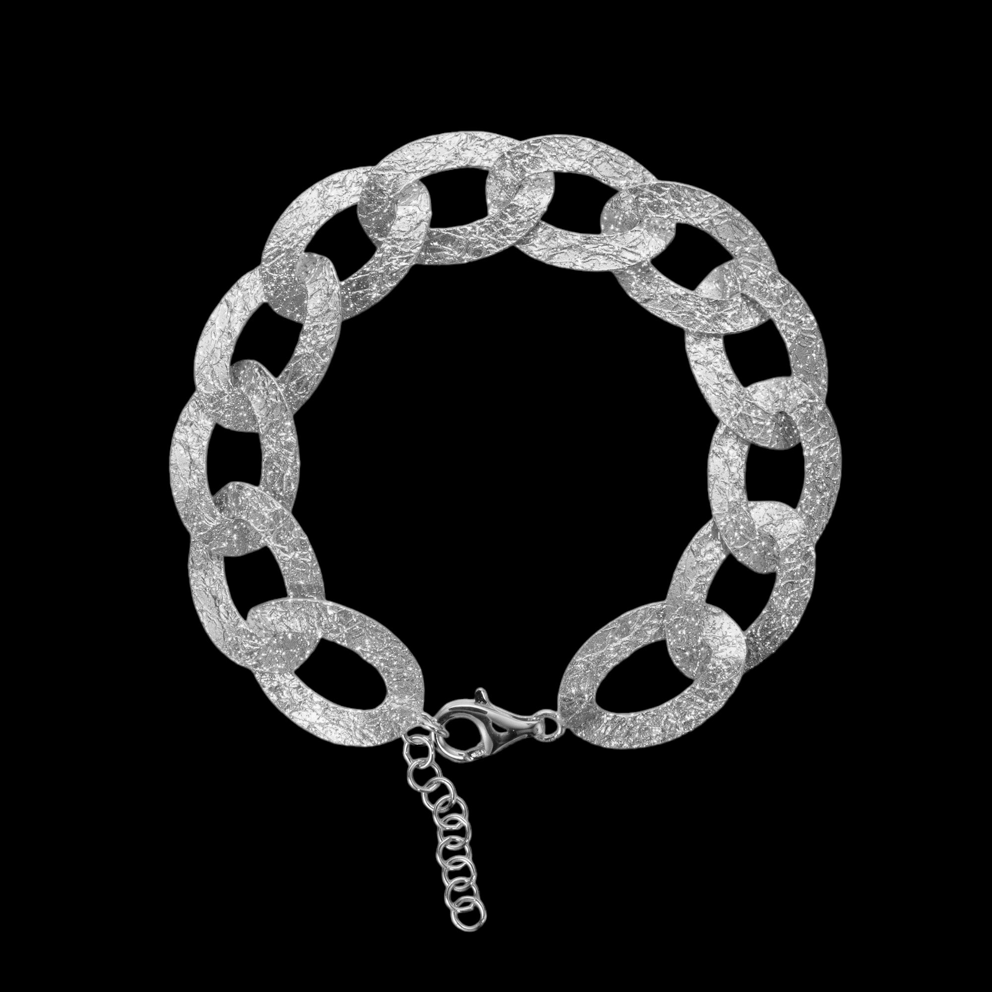 Refined and silver link bracelet