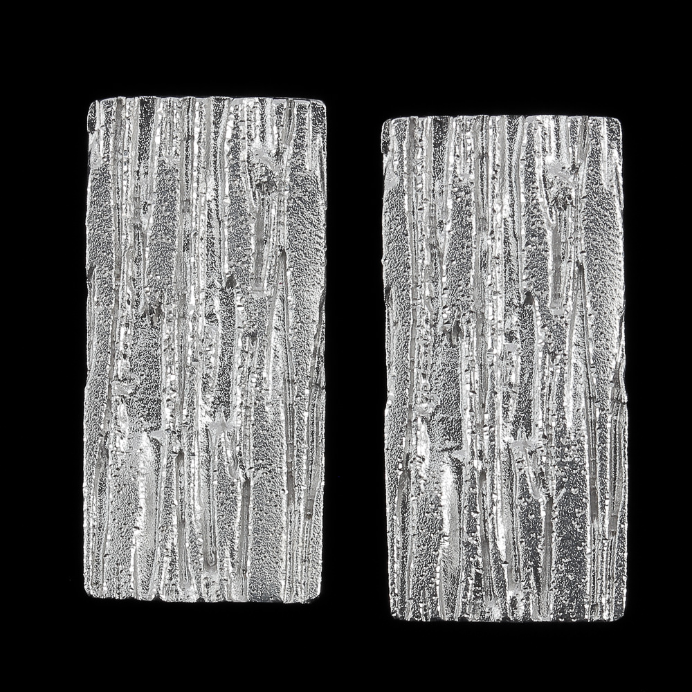 Silver rectangular and beautiful earrings