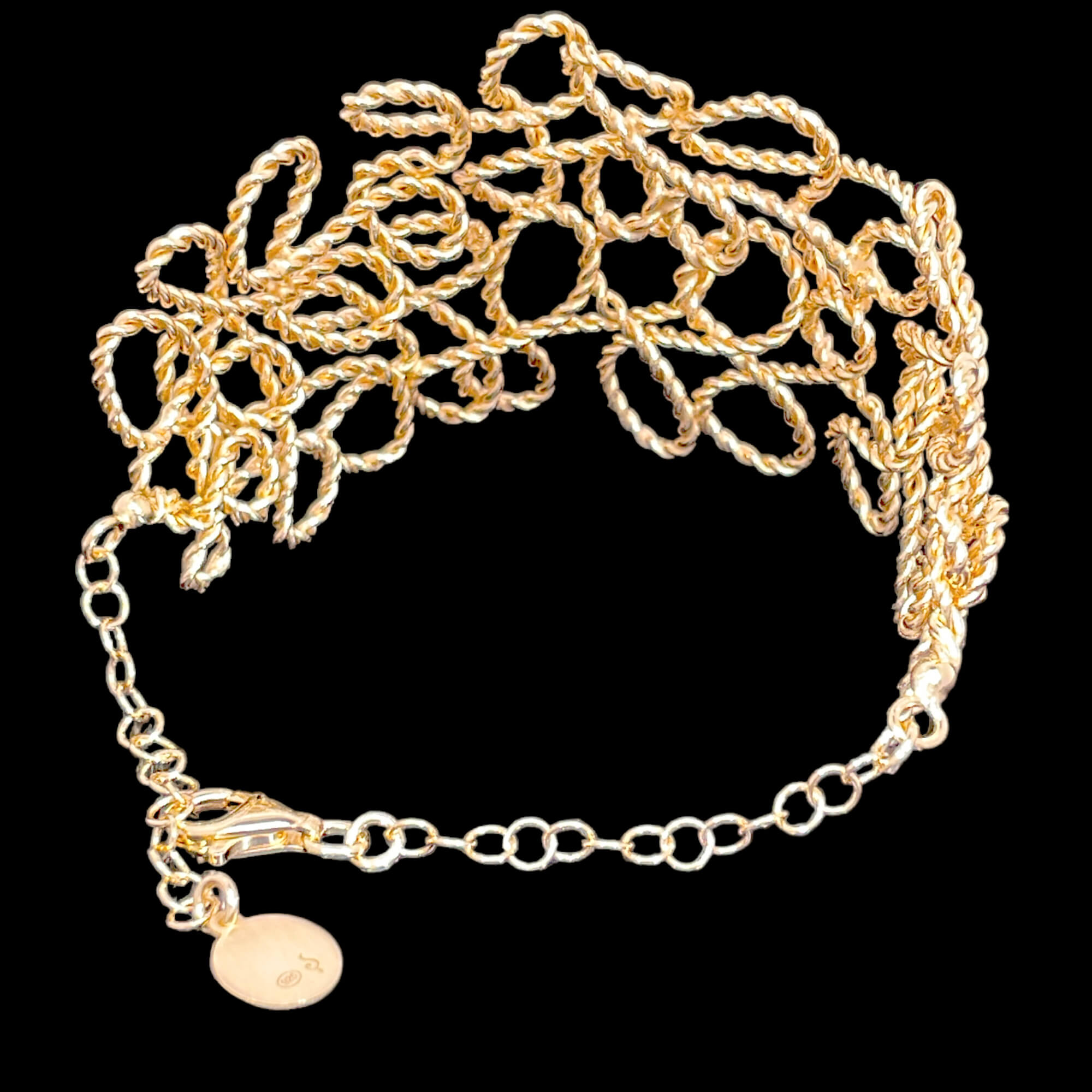 Refined handmade, gilded slave bracelet with lock