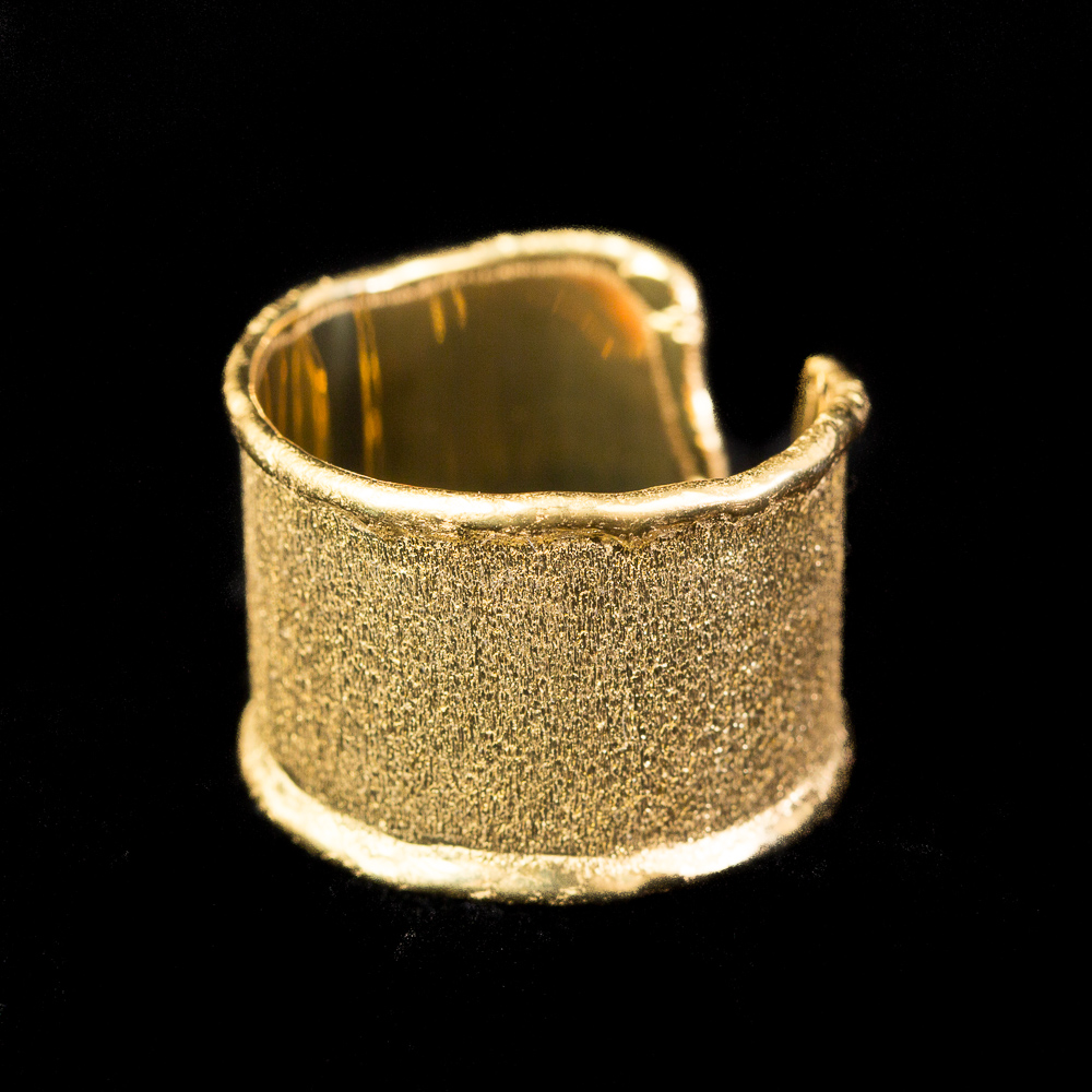 SC0413018 - Italiaanse smalle ring verguld met satijnglans